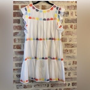 Marie Oliver tiered white dress